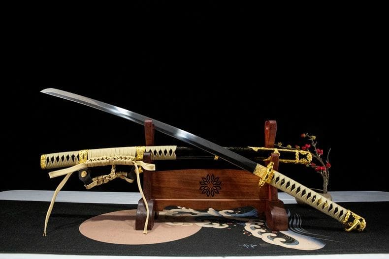 耀金太刀 日本刀 模造刀 居合刀 武士道 武蔵 鑑賞用 手鍛造打