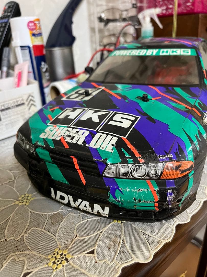 タミヤ 1/10 電動RC TA-02シャーシ HKS スカイラインGT-R