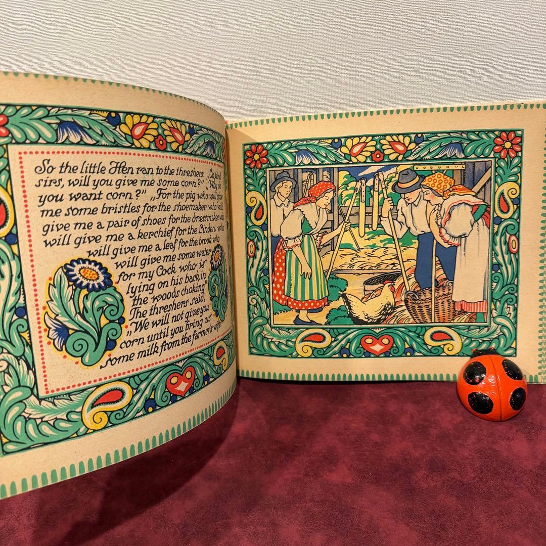 116⑨1925年アンティーク絵本　洋書古書　ジャンクジャーナル　イラスト　挿絵