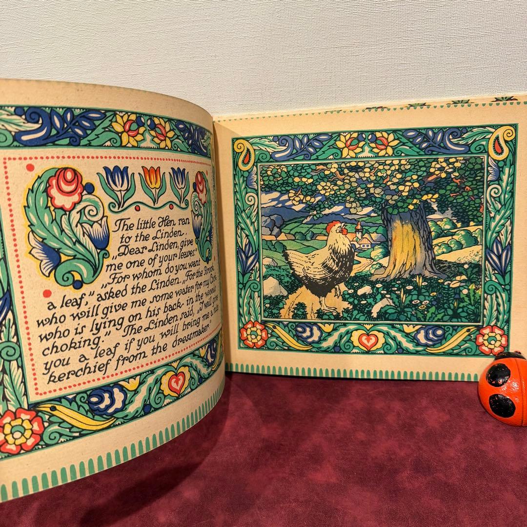 116⑨1925年アンティーク絵本　洋書古書　ジャンクジャーナル　イラスト　挿絵