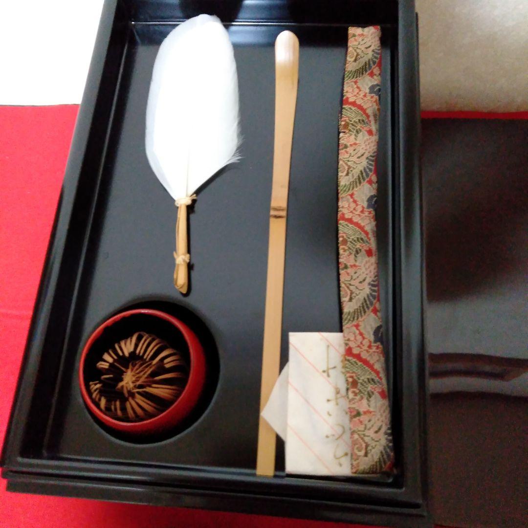 溜塗　利休茶箱