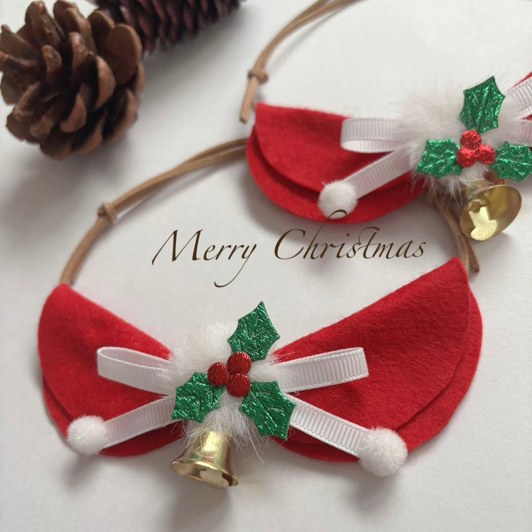 てーてさま★クリスマスNO1・2★フェルトリボントリミングチョーカー