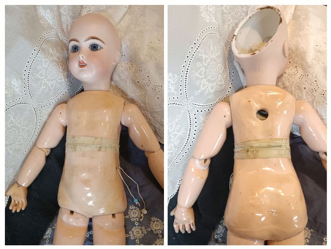 ⭐E12 アンティークドール　エデンべべ　大きな美しい瞳　⭐ジュモーボディ