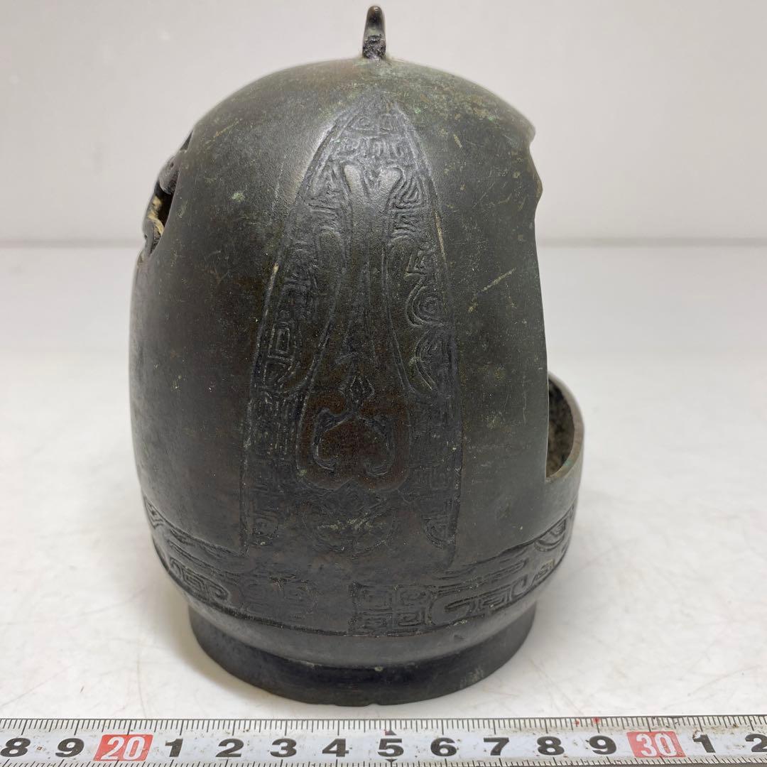 古銅 燭台 高さ約14.5cm 重さ553g 東T8-0207