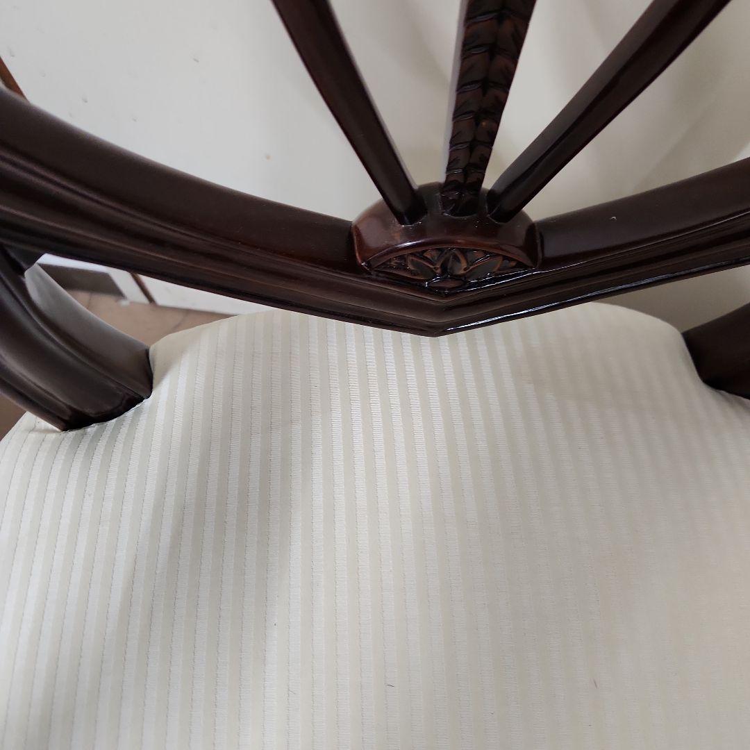 ダークブラウン アンティークチェア