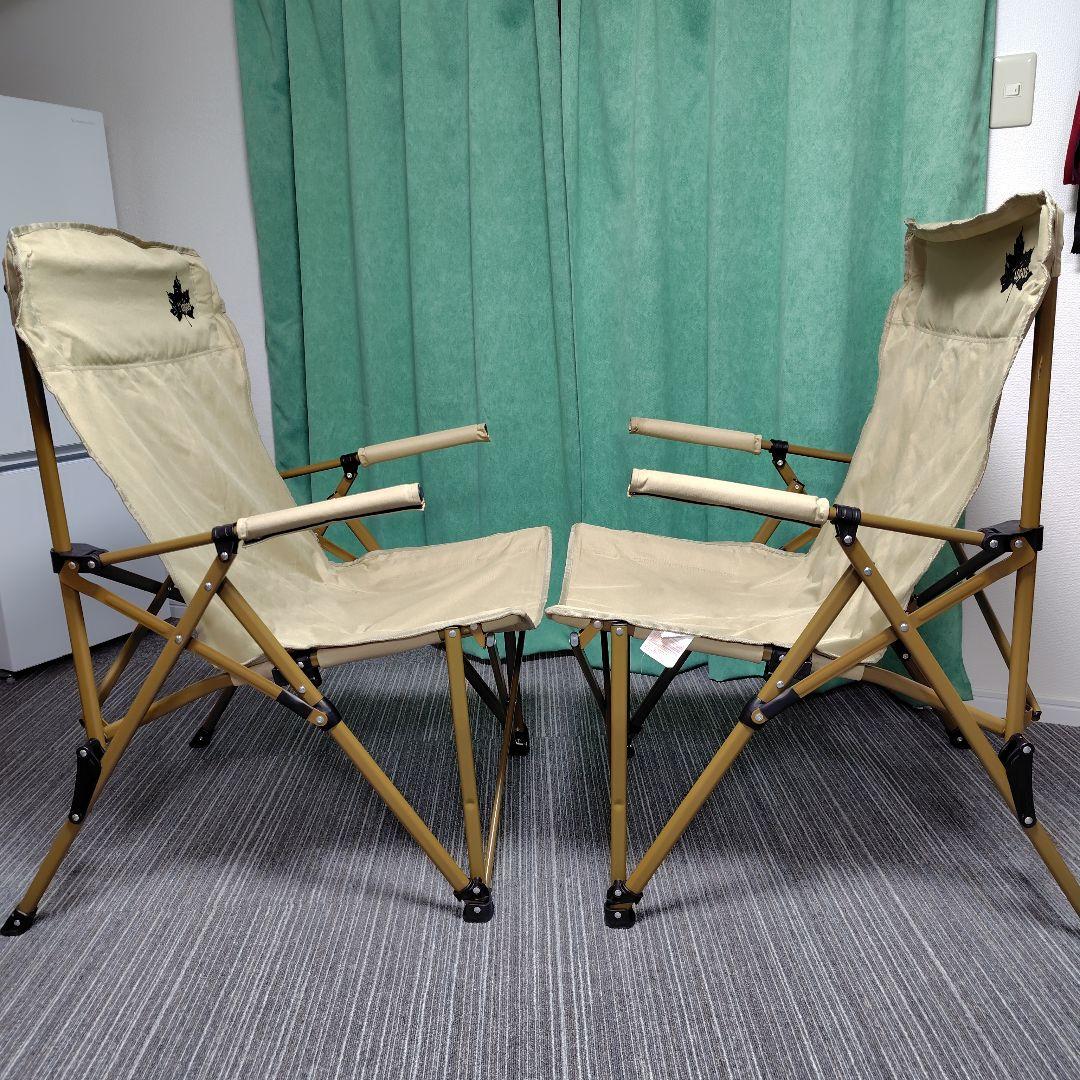 ロゴス(LOGOS) の折りたたみチェア　2脚セット