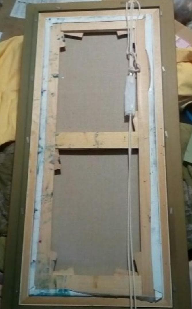 ビクトールスパン　真作ヨットレース油彩変形40号