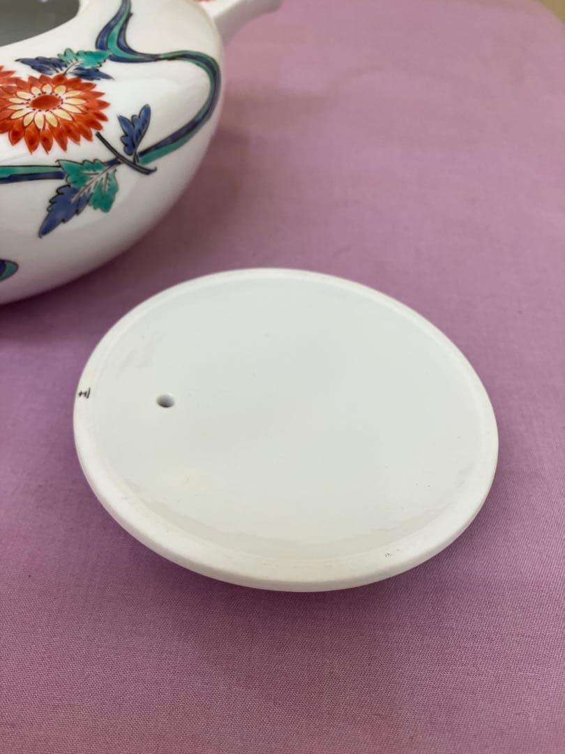濁手　菊花文銚子