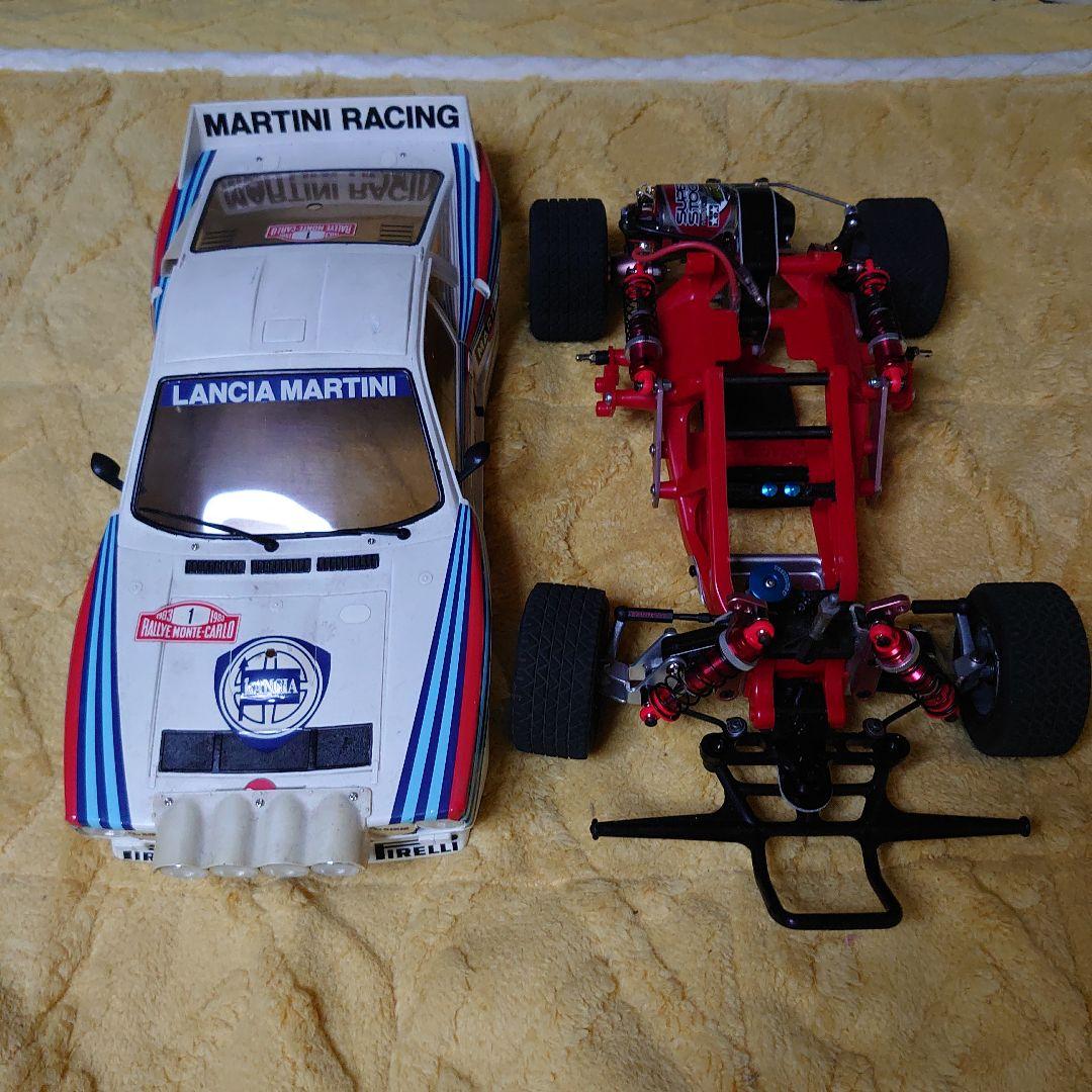 か*お様 タミヤ　マイティフロッグ　カスタム　ランチャ037ラリーボディ付き