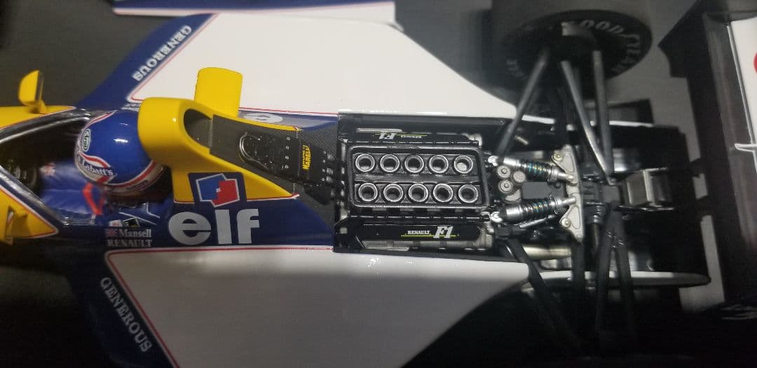 【レア】ミニチャンプス　1/18 ウィリアムズ FW14 マンセルライドオンセナ