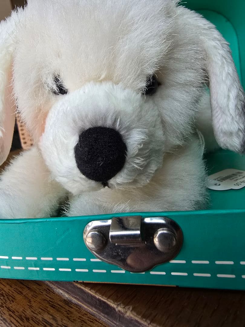 ドイツ土産　犬　シュタイフ　ぬいぐるみ　ボストンバッグ　舶来品