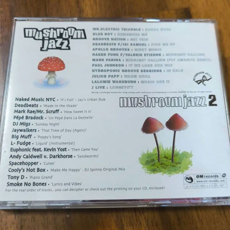 ​【チル名盤】Mark Farina / Mushroom Jazz 1+2