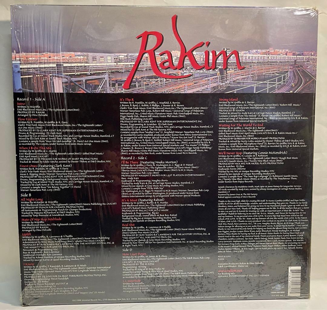 名盤！RAKIM 1999年 2LP THE MASTER
