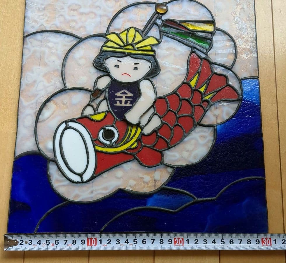 節句飾り　サンキャッチャー ステンドグラス パネル　オーナメント　こどもの日　鯉