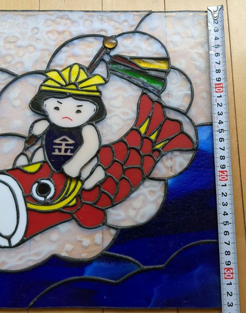 節句飾り　サンキャッチャー ステンドグラス パネル　オーナメント　こどもの日　鯉