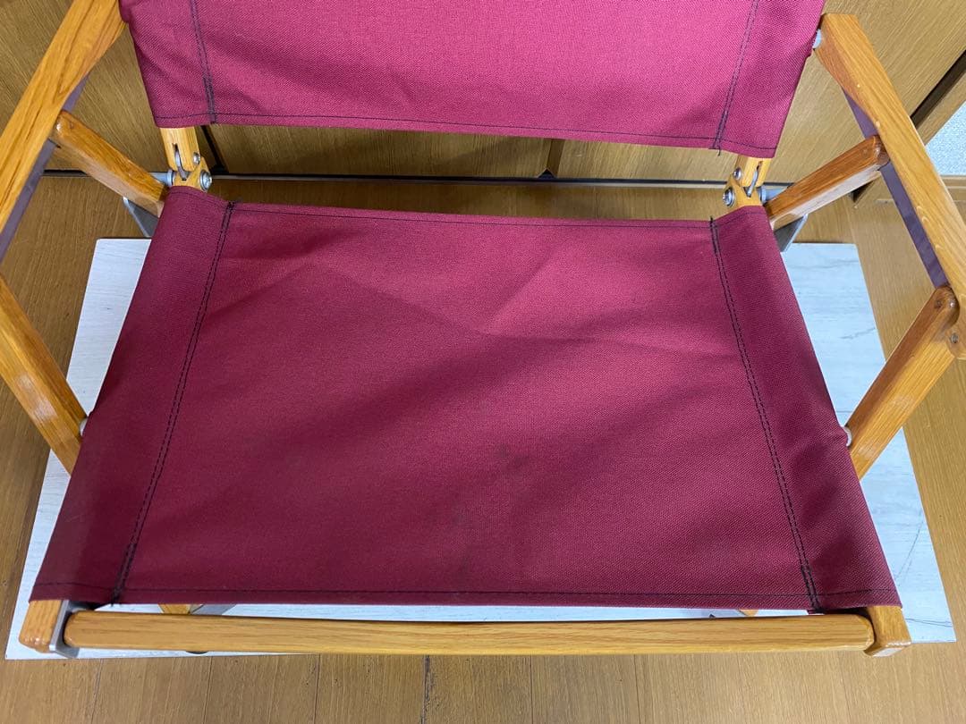 美品★良品★カーミットチェア★バーガンディキャンプ