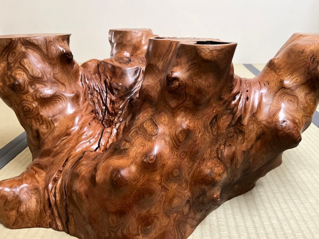 座卓、テーブル、木根花台、大型飾り台、切り株、無垢材、盆栽台、玄関、茶室