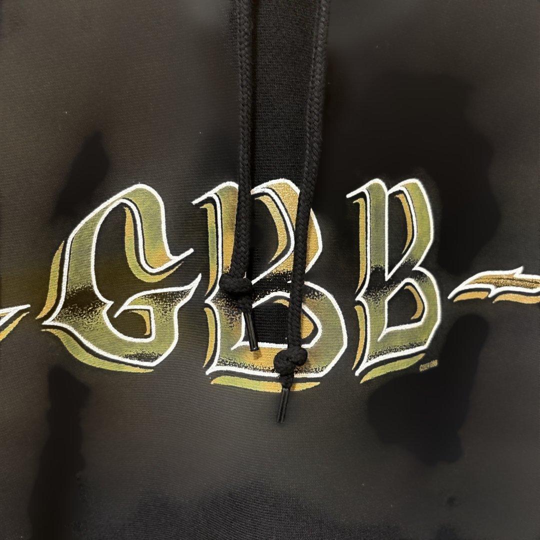 GBB パーカー Lブラック jesse JSF RIZE THE BONES