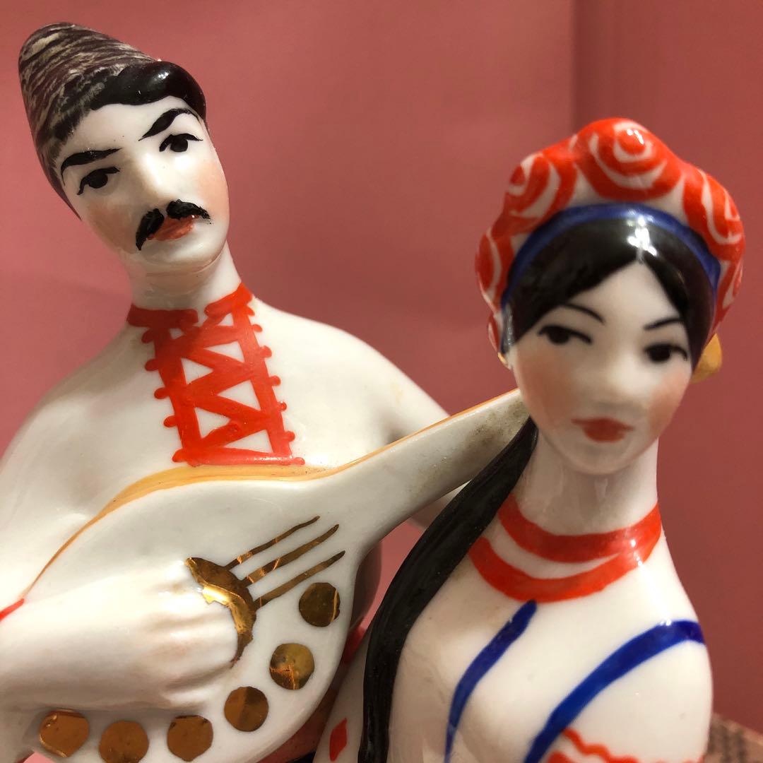 ロシア製　磁器像　ダンサー　ビンテージ