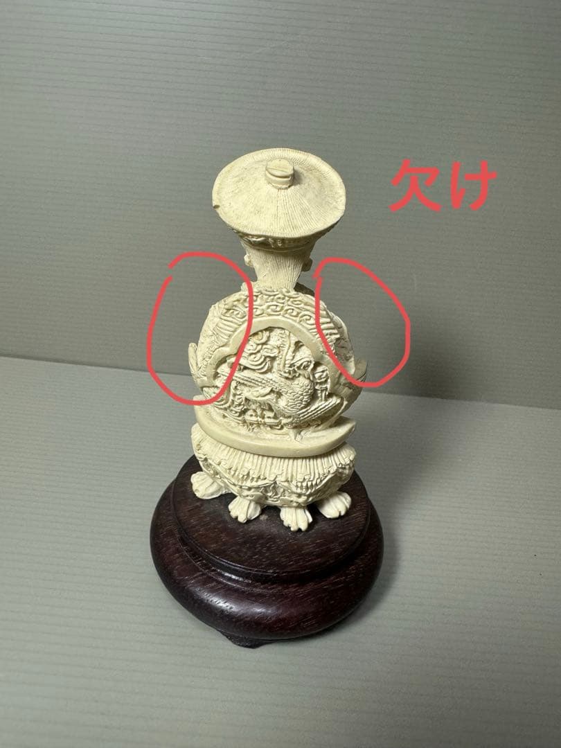 2102  皇帝像　彫刻  古美術品　 置物　細密細工　骨董