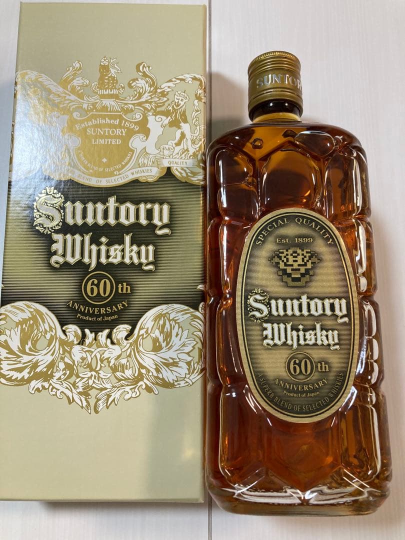 サントリーウィスキー　60周年記念　特角10年　非売品　古酒保管品