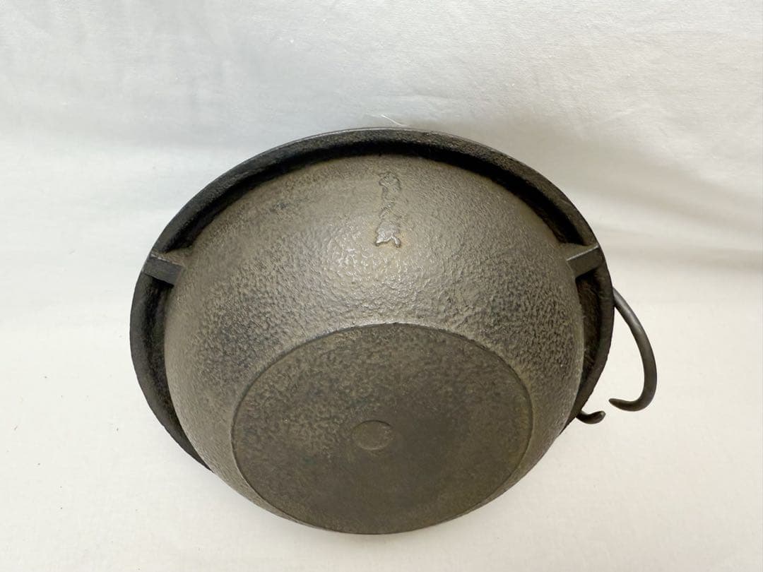 ほぼ未使用 茶道具 唐銅朝鮮風炉釜 野々田電熱器 釜鐶付 茶道 元箱