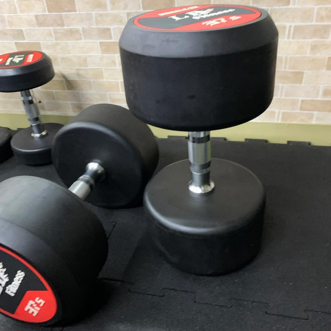 ラバー ダンベル 42.5kg × 2個 セット
