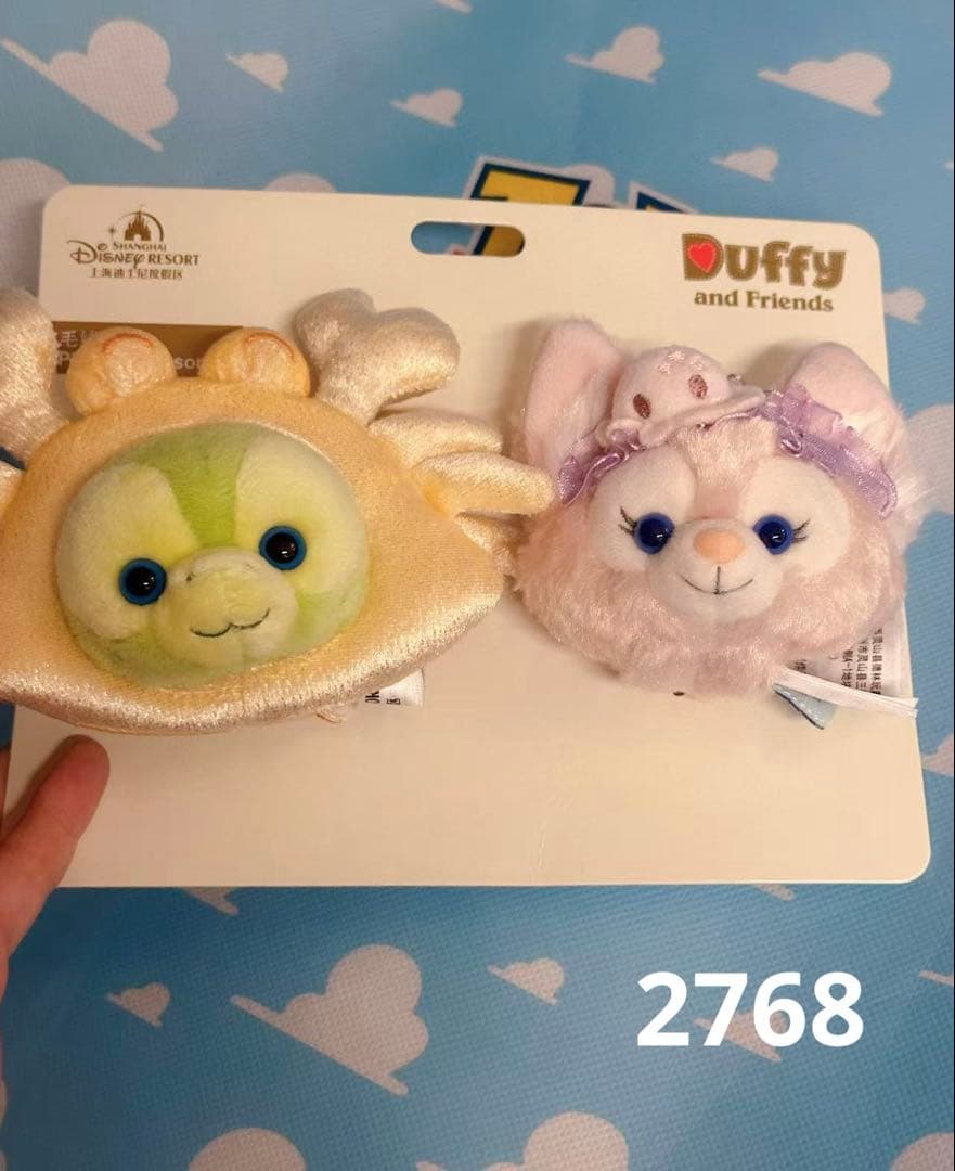 専用③お顔厳選　上海ディズニー　サマー　ダッフィー　SSぬいぐるみ5282