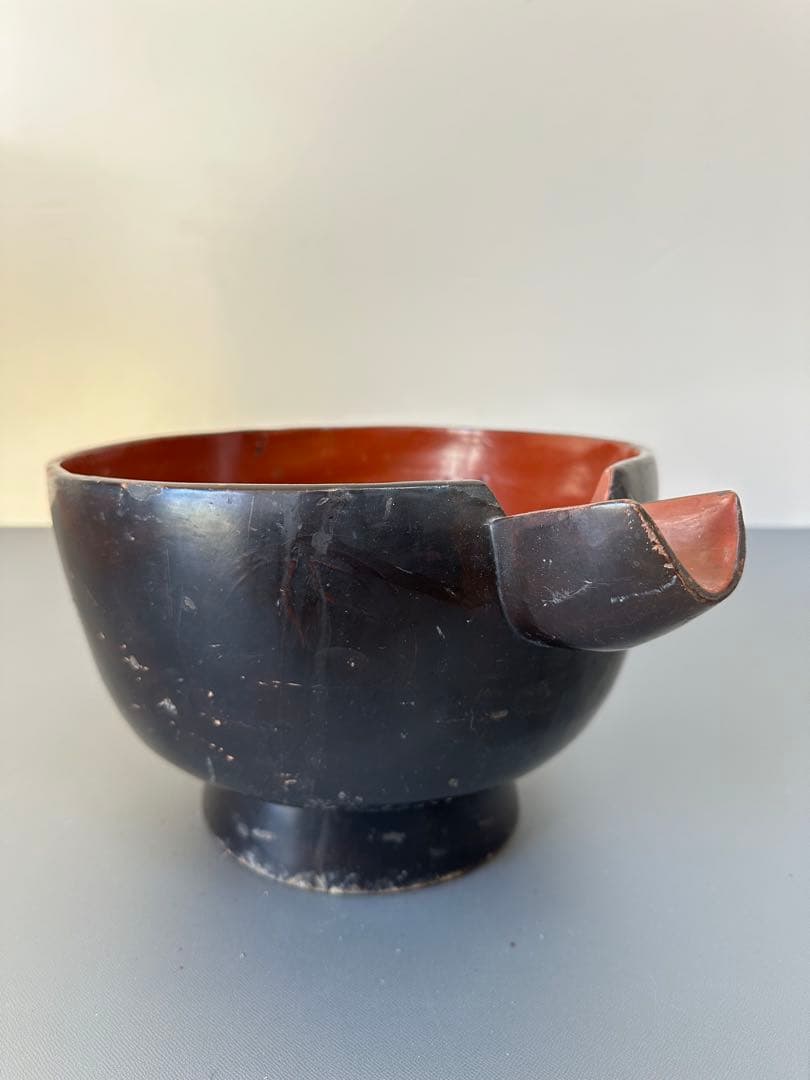 朽木　片口　酒上　酒器　漆器　江戸時代〜明治時代頃