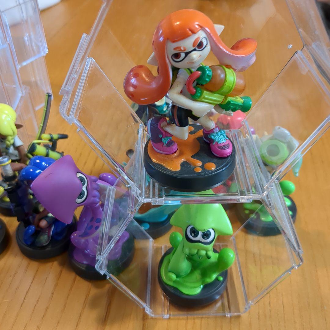 スプラトゥーン フィギュア 14体セット　セリアケース