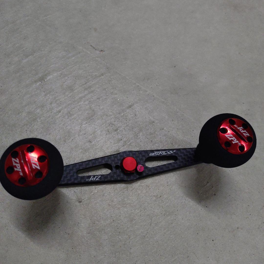 ZPI 　イナーシャ　ベイトリールカーボンハンドル 110ｍｍ　レッド/ブラック