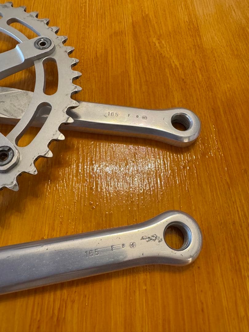 旧DURA-ACE ピスト用クランクセット 165mm Shimano