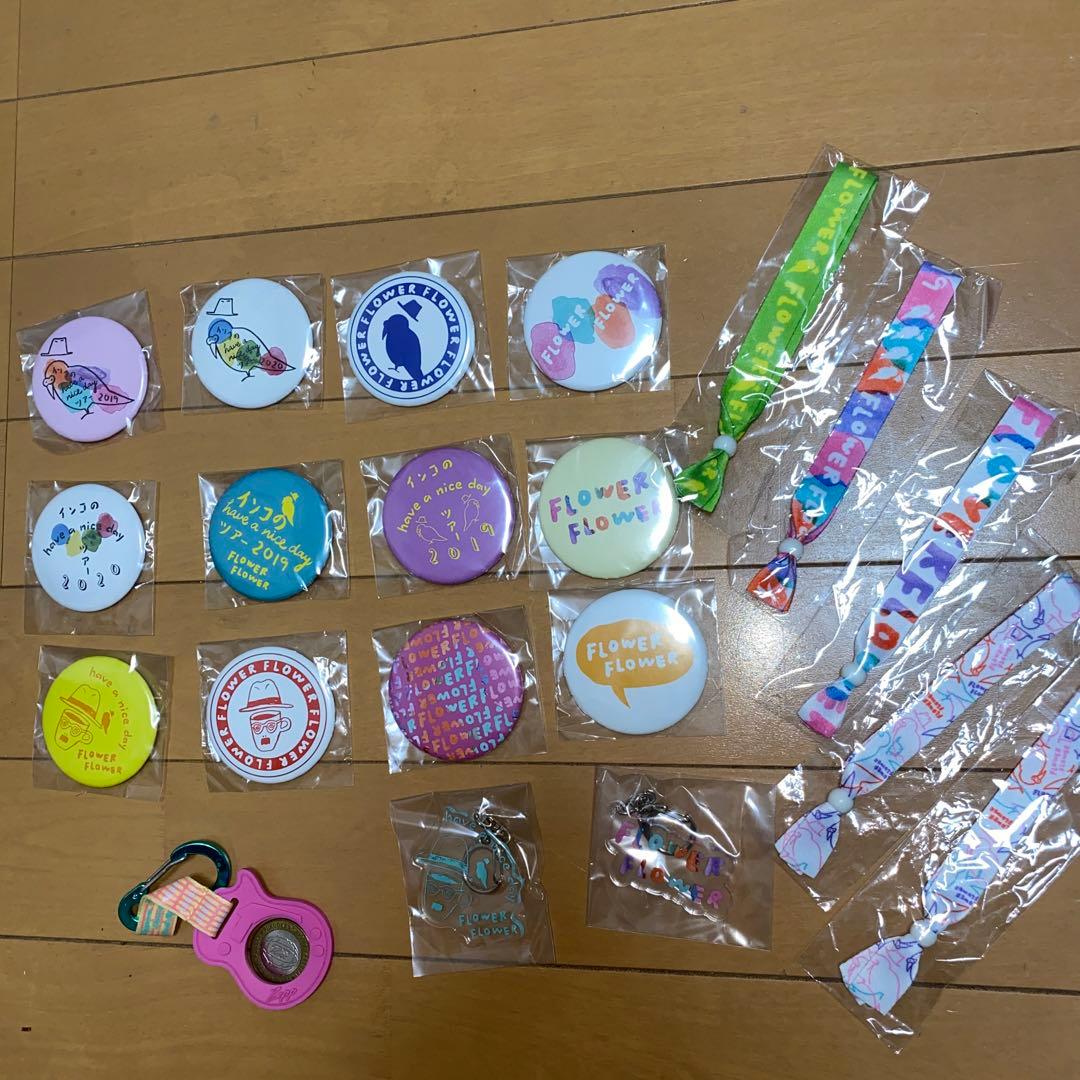 YUI FlowerFlower リング 指輪 キャップ ポストカード 缶バッジ