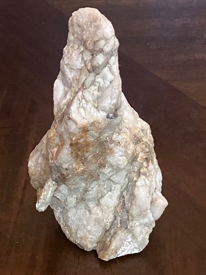 東広島鉱山産 ウルフラマイト（灰重石）石英　付き　標本