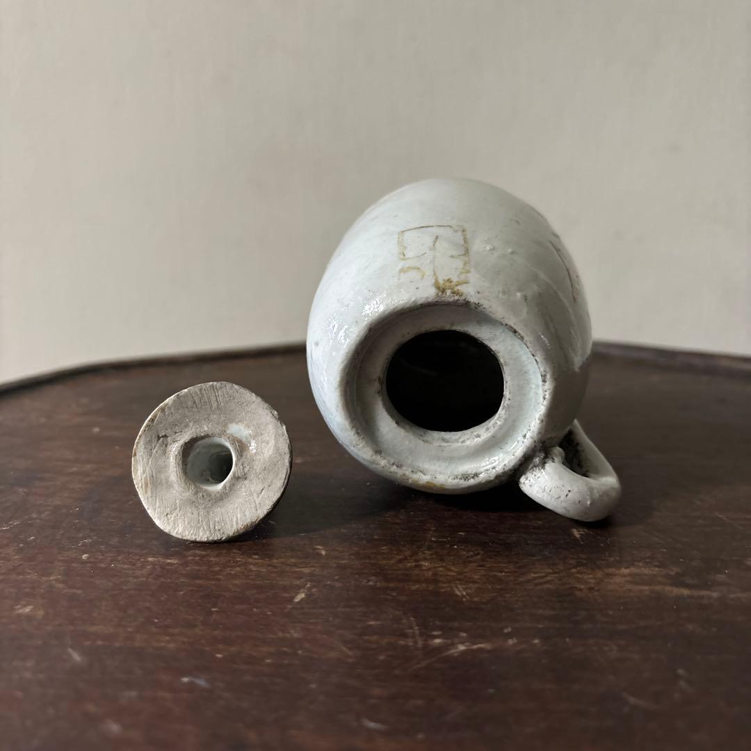 李朝灯火器　油壺　韓国アンティーク　朝鮮古美術　古民芸　骨董　古道具　スッカラ