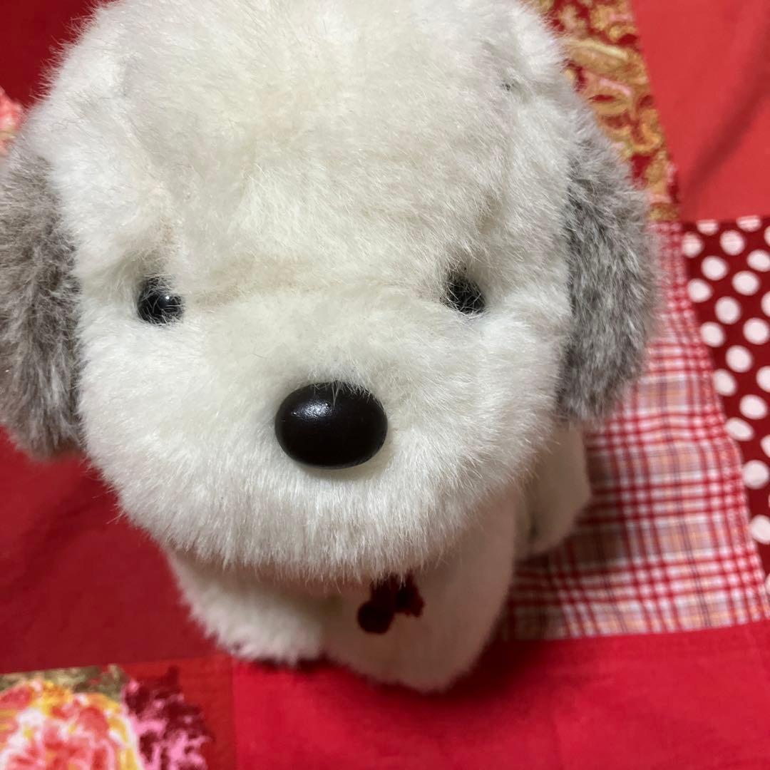 レトロぬいぐるみ犬うめ吉ぬいぐるみ　お座り犬　レトロ