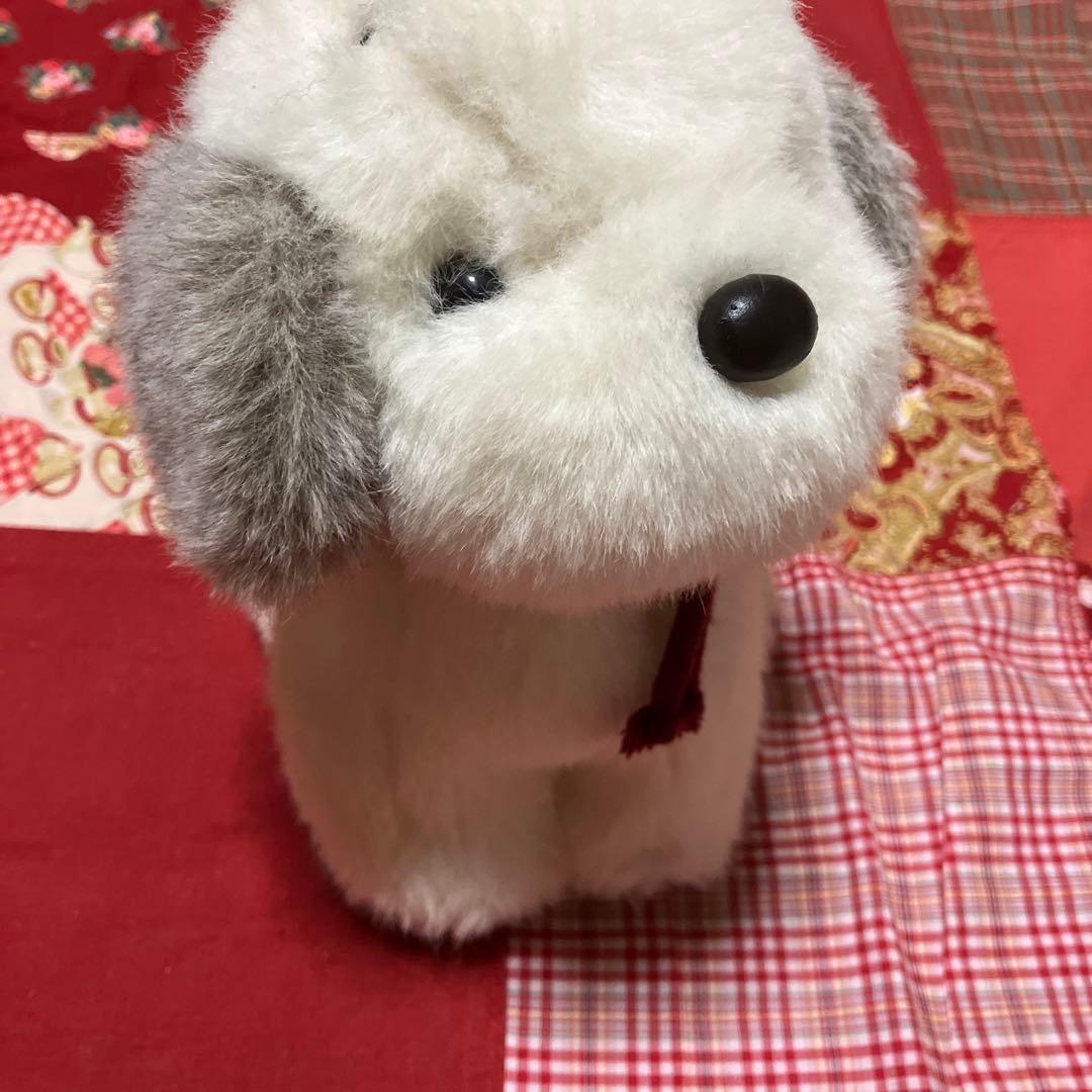 レトロぬいぐるみ犬うめ吉ぬいぐるみ　お座り犬　レトロ