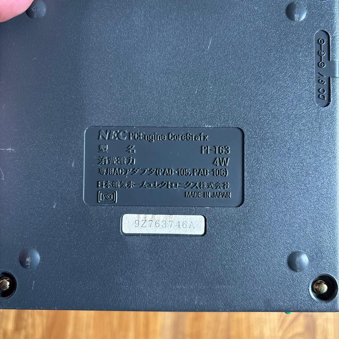 NEC PC Engine CoreGrafx PI-TG3 本体 動作未確認