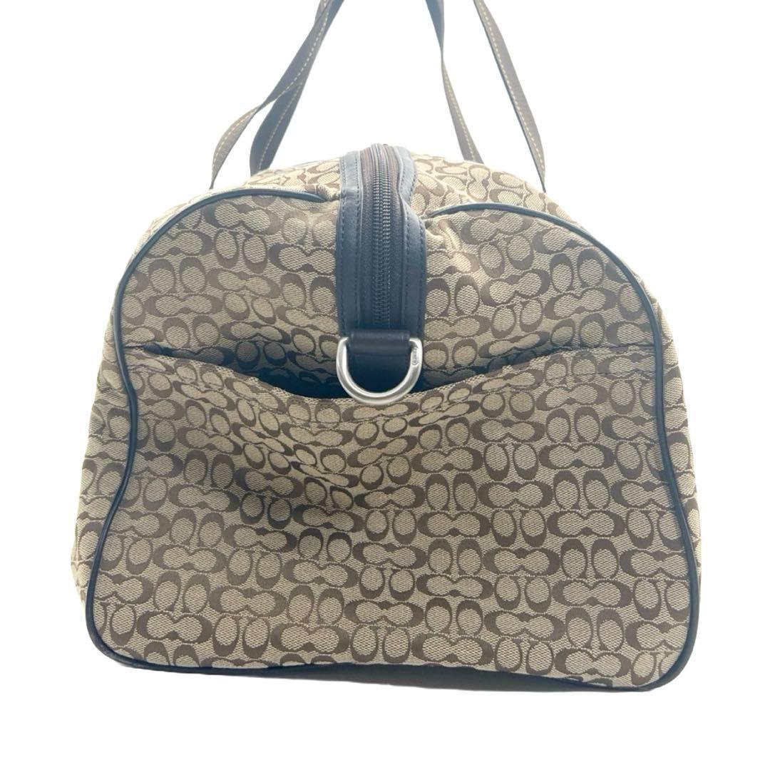 COACH コーチ ミニシグネチャー ストライプ ボストンバッグ F70770