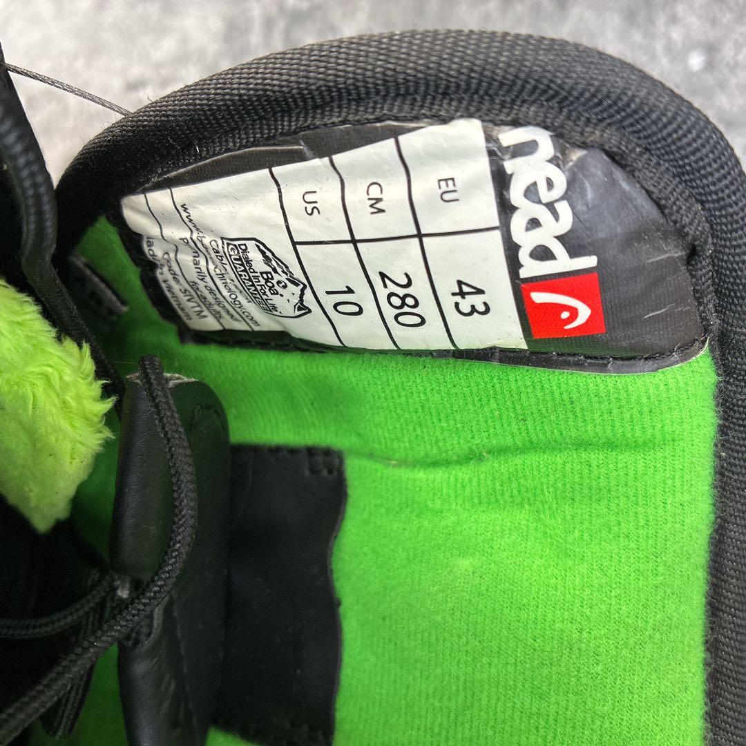 msさま　ヘッド ボア ブラック グリーン スノーボード ブーツ 28cm