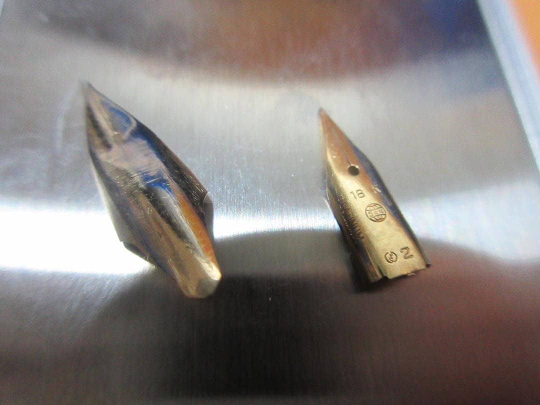 [お取り置き]万年筆ペン先 14K 1.2g 0.3g ／18K 0.49g