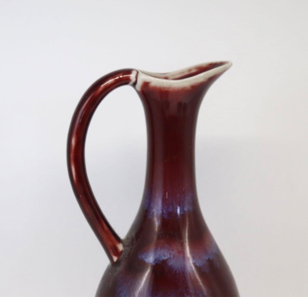 中国　窯変紅釉　水注　送料込み1020