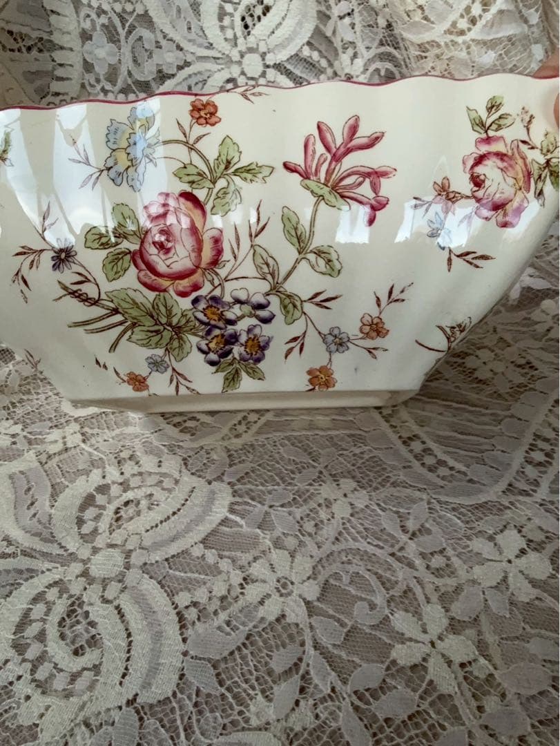 【く11】15 フランス　アンティーク　ロンシャン　　Longchamp 皿