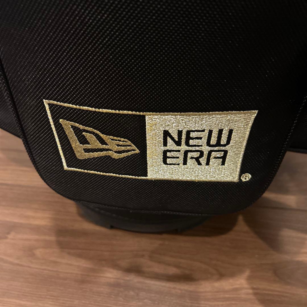 激レアNEW ERA ニューエラ キャディバッグ ブラックxゴールド