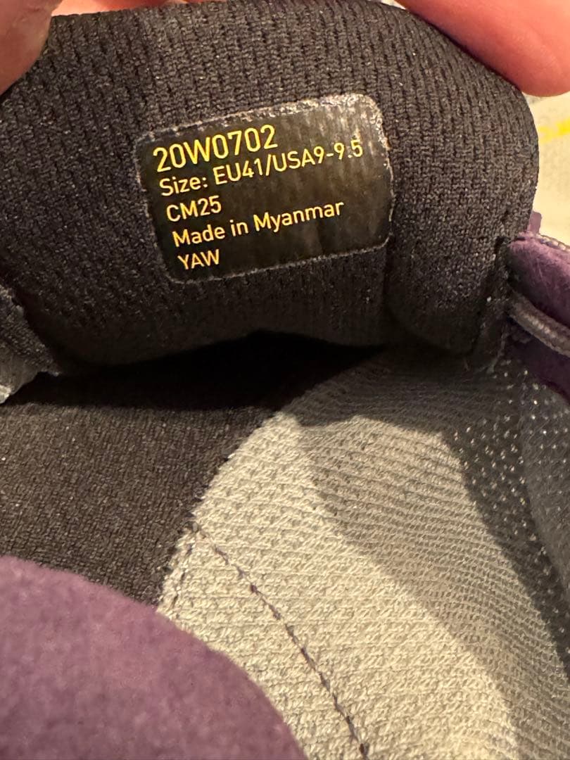 Vibram KSOEVO 5本指の靴 Grey/Purple 25cm