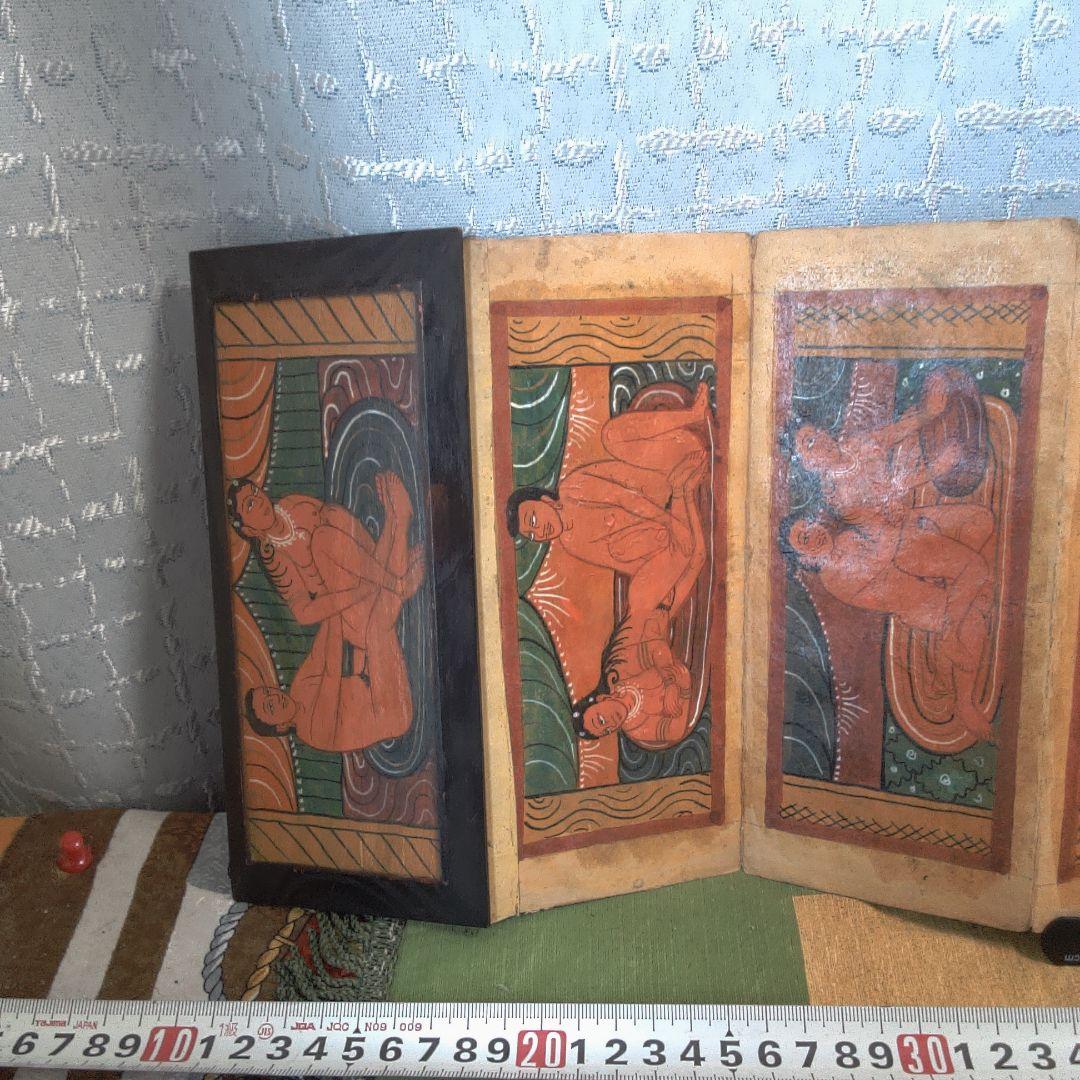 インド？ 春画 シミ・シワ小傷おおいです。イタミおおいです。