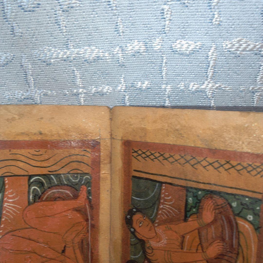 インド？ 春画 シミ・シワ小傷おおいです。イタミおおいです。