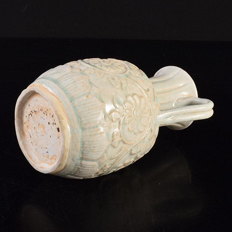 中国　影青　青白磁　花文　水注瓶　C　6980