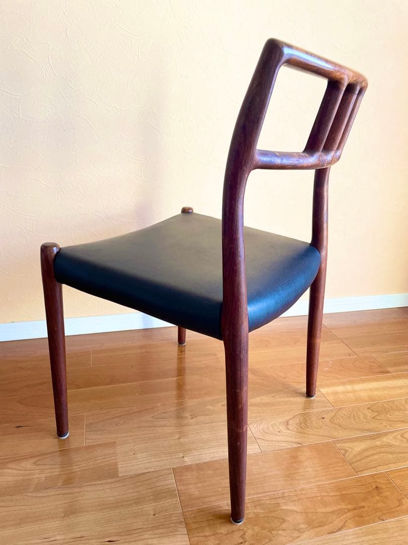 ダイニングチェア4脚デンマークニールス・モラー チーク材 椅子　大塚家具リペア②