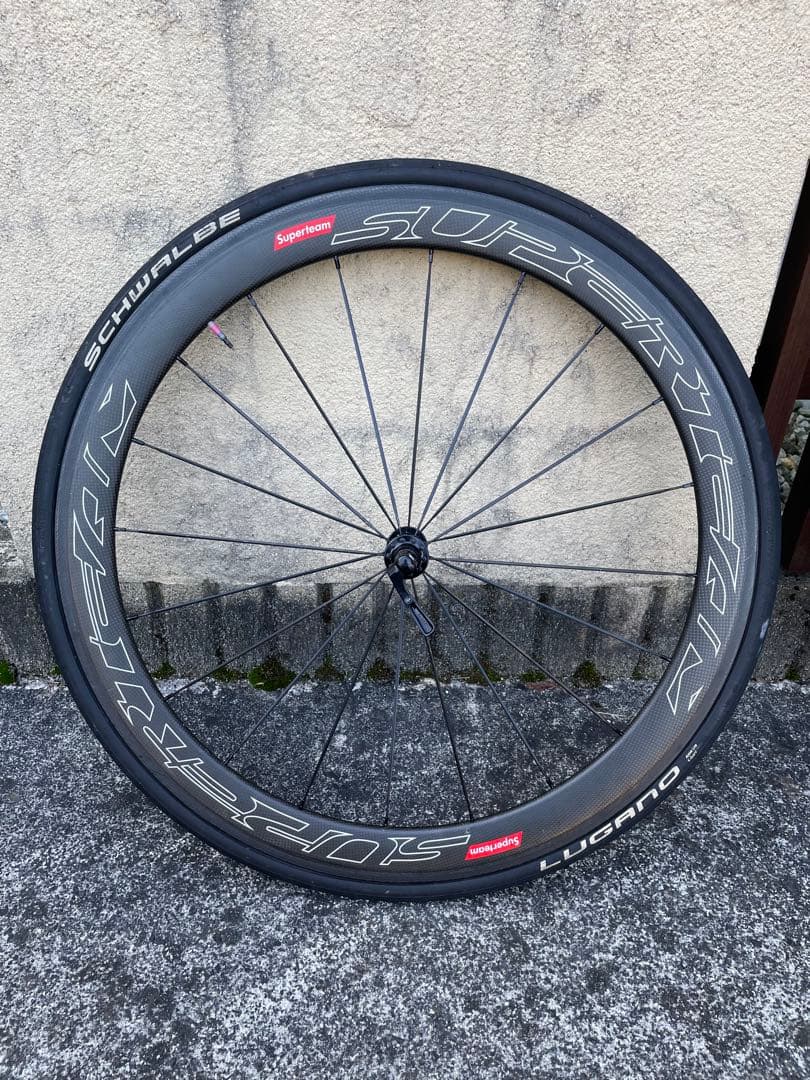 SUPERTEAM カーボンホイール50mm 前後両セット